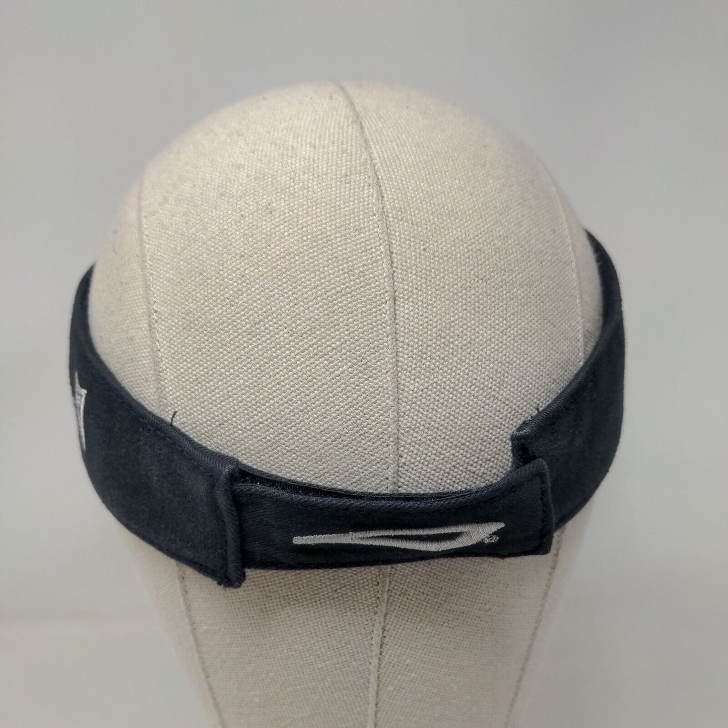 Brine Strapback Sun Visor Cap Hat Blue Embroidered Logo Adjustable
