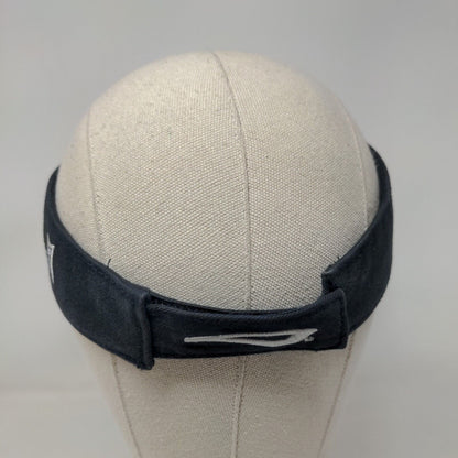 Brine Strapback Sun Visor Cap Hat Blue Embroidered Logo Adjustable