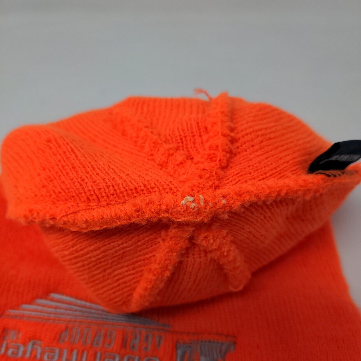 Obermeyer Agri Group Men's Knit Beanie Hat Cap Orange Embroidered Logo Acrylic
