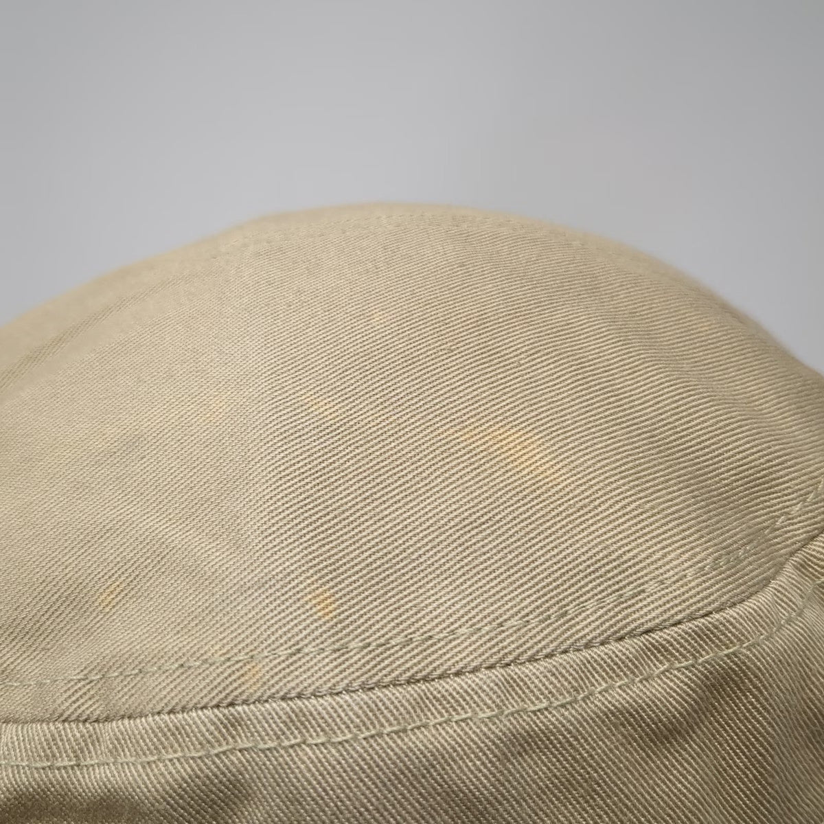 The North Face Army Cap Beige M Slideback Logo Patch 100% Cotton Adjustable Hat