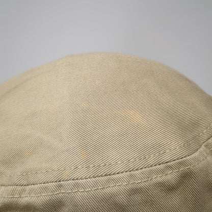The North Face Army Cap Beige M Slideback Logo Patch 100% Cotton Adjustable Hat