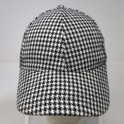 The Hatter Company Baseball Cap Black White One Size Houndstooth Pattern Hat