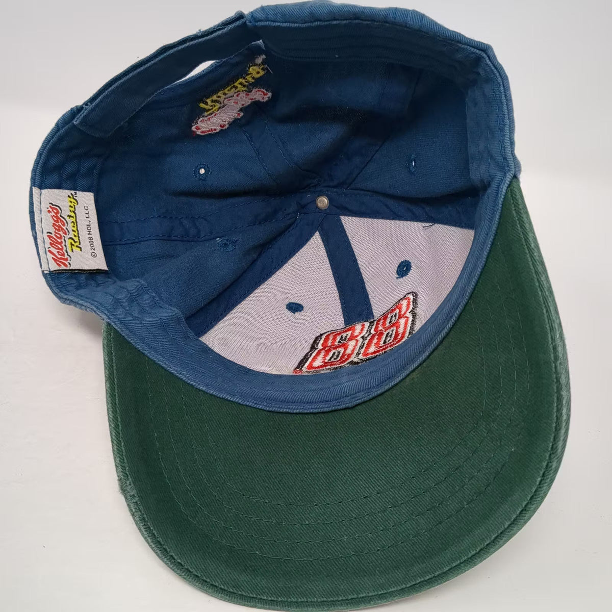 Dale Earnhardt Jr 88 NASCAR Kellogg's Racing Blue Green Strapback Hat Cap OSFM