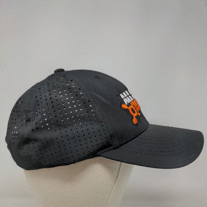 Orange Theory Men's Strapback Mesh Back Hat Black Embroidered All Out Mayhem