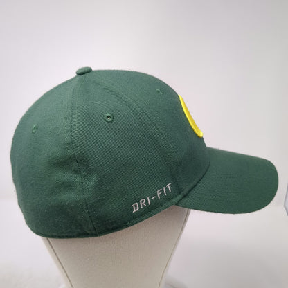 Nike Oregon Ducks NCAA Green Cap L Dri-Fit Stretch Fit Curved Brim Logo Hat