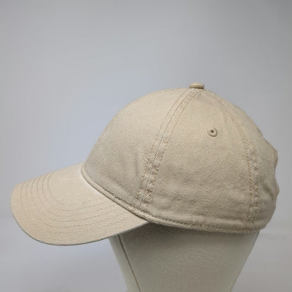 H&M Baseball Cap Beige L Adjustable Slideback Strap 100% Cotton Plain Solid Hat