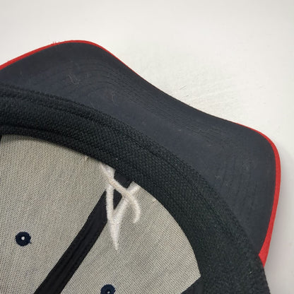 Atlanta Braves MLB OC Sports Baseball Cap Blue Red White OSFM Hat Curved Brim
