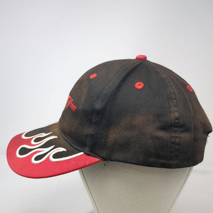 Otto Haney Truckline Baseball Cap Black OSFM Flames Embroidered Strapback Hat