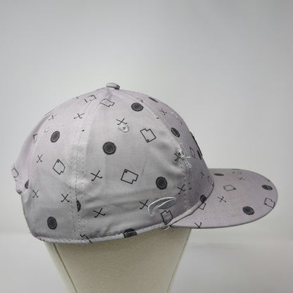 Pukka Entrada Snow Canyon Golf Hat Gray One Size Snapback Utah Pattern Flat Brim