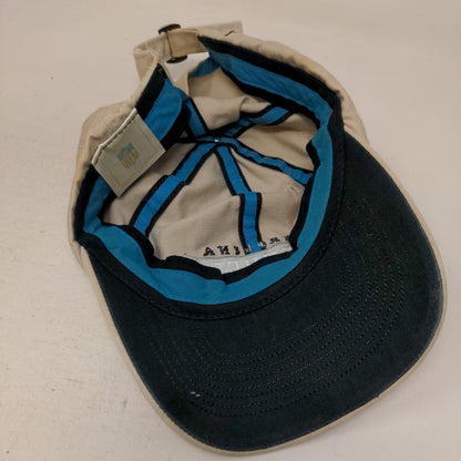 Carolina Panthers Slideback Hat Tan OSFA Embroidered Logo NFL Cotton