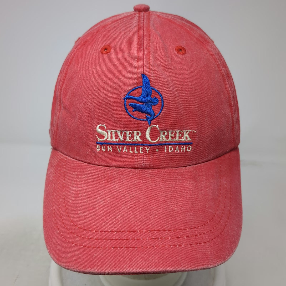 Ouray Baseball Cap Red One Size Sun Valley Idaho Silver Creek Adjustable Hat