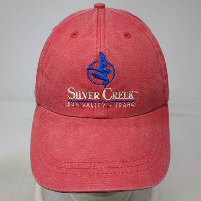 Ouray Baseball Cap Red One Size Sun Valley Idaho Silver Creek Adjustable Hat