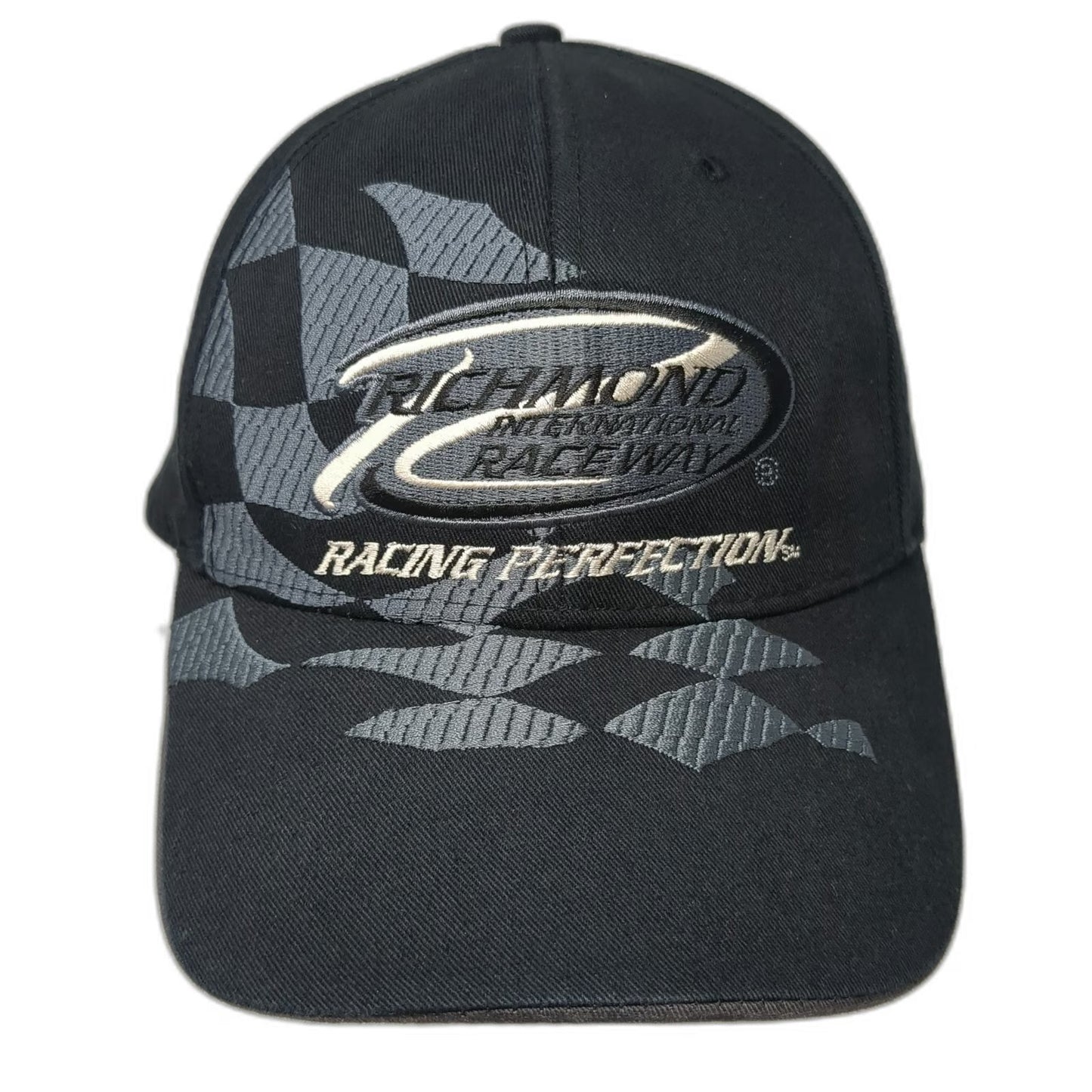 Richmond International Raceway Black Baseball Cap One Size Checkered Racing Hat