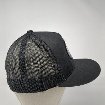 The Anchor Snapback Hat Black OS Adjustable Mesh Back The Classics Yupoong