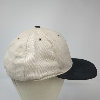 LSU Tigers NCAA Pro-Line Snapback Hat Beige Black Yellow Flat Brim Vintage
