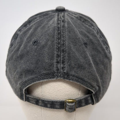 Unbranded Slideback Baseball Cap Gray One Size Adjustable 6 Panel Blank