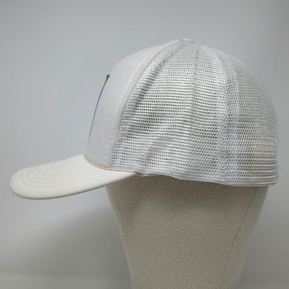 Sportcap Trucker Hat White One Size Idaho Lottery Foam Front Mesh Snapback