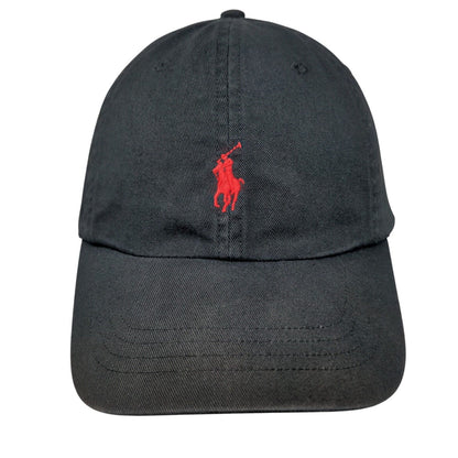Polo Ralph Lauren Slideback Hat Black One Size Adjustable Embroidered Pony