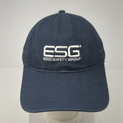 Ecco Safety Group Strapback Hat Blue OS Adjustable Embroidered Port & Company