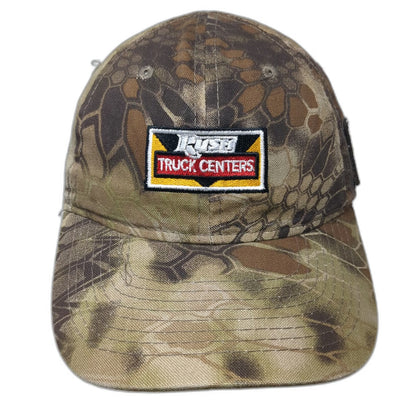 Outdoor Cap Baseball Brown One Size Kryptek Camo Rush Truck Centers USA Flag Hat