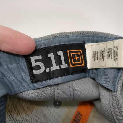 5.11 Tactical Baseball Cap Gray Orange One Size Mesh Back Strapback 2014 Hat