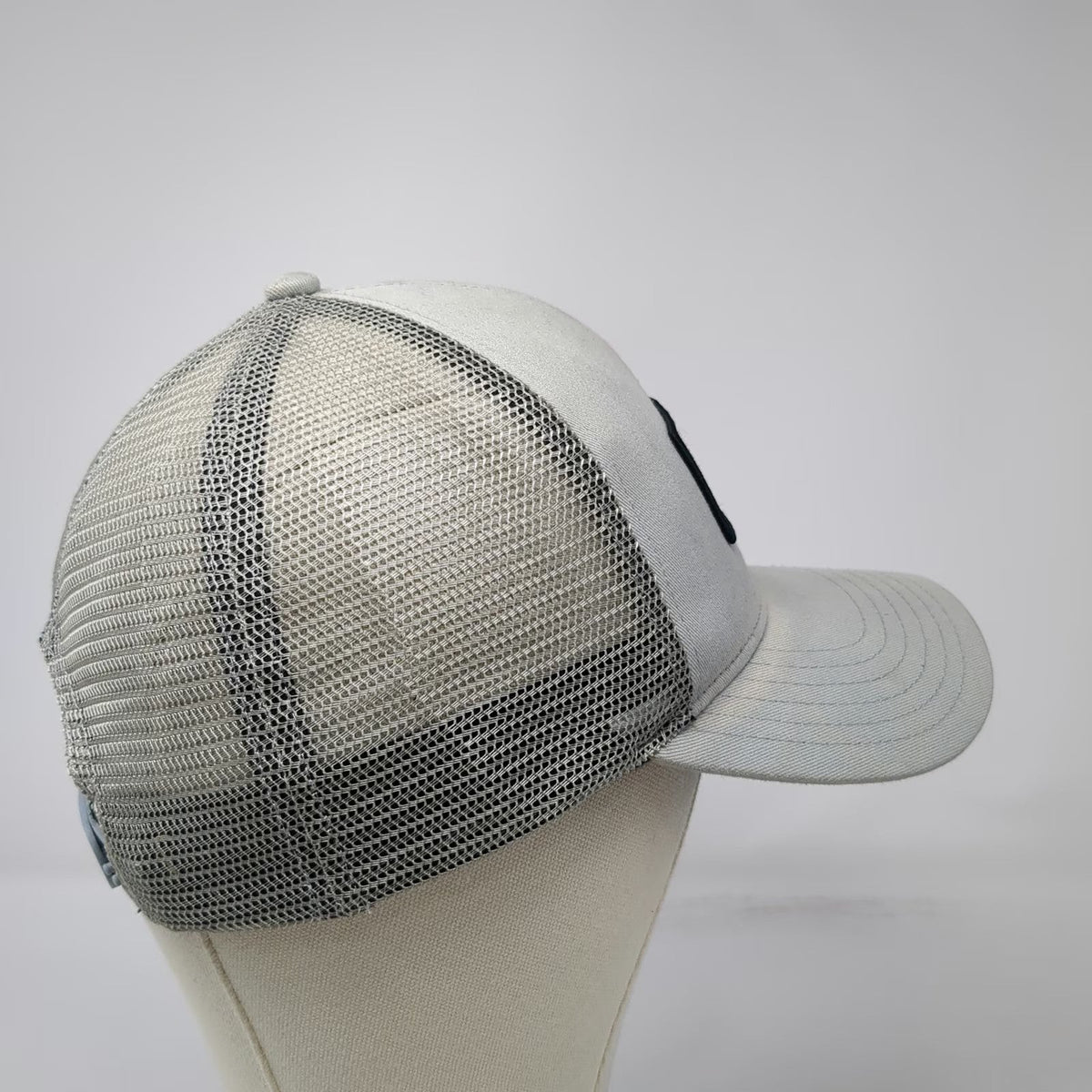 Quiksilver Trucker Hat Gray One Size Mesh Back Snapback Patch Boardshort Co Logo