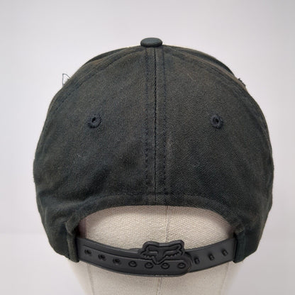 Fox Head Snapback Hat Black One Size Adjustable 6 Panel Colorblock