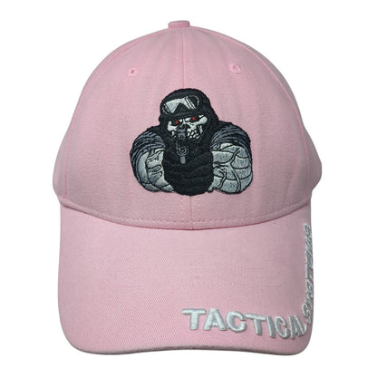 Tactical Systems Strapback Hat Pink One Size Adjustable Embroidered