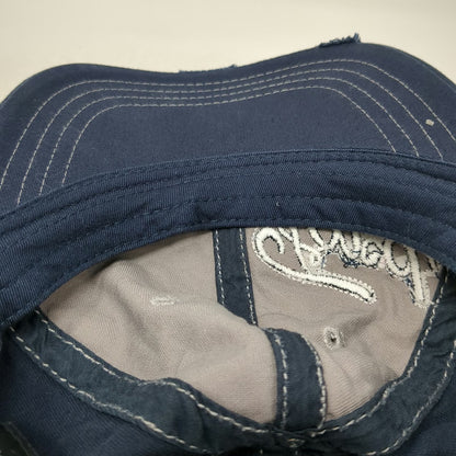 H3 Headwear Baseball Cap Blue One Size Ford American Flag Distressed Hat Stitch