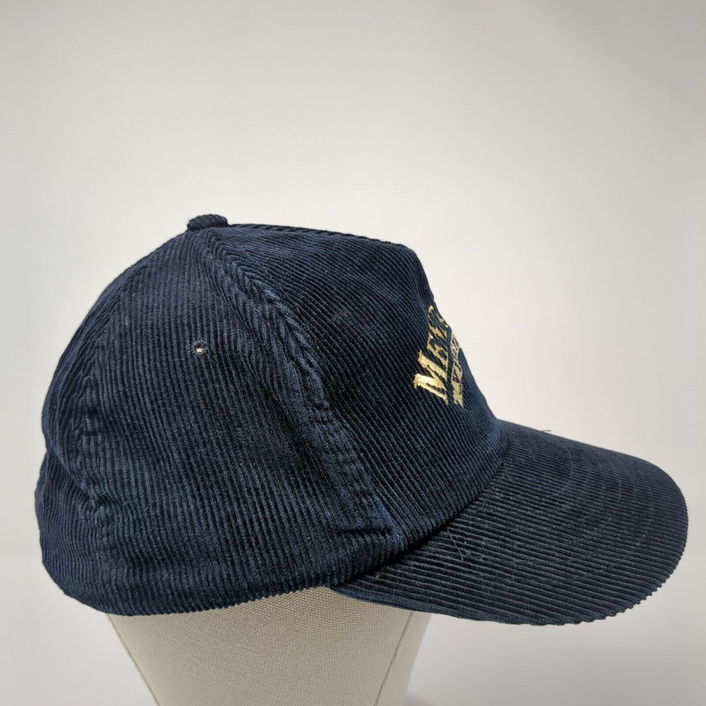 Mendocino Vineyards Snapback Hat Blue One Size Adjustable Embroidered