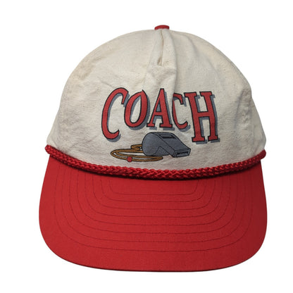 Coach Whistle Snapback Rope Hat Multicolor One Size Adjustable Nissin