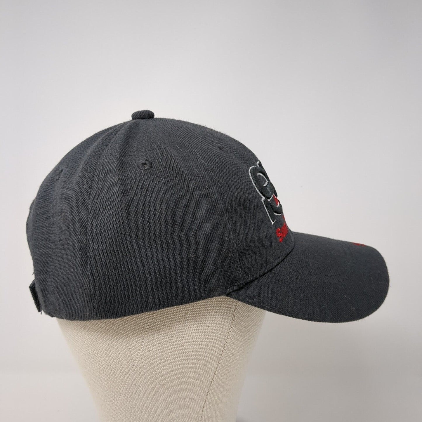 SF San Francisco Strapback Hat Gray One Size Adjustable Embroidered Lanza Cotton
