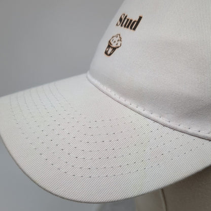 Stud Muffin Strapback Hat White OSFA Adjustable Solid Port & Company