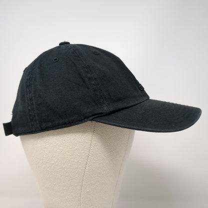 adidas Baseball Cap Black One Size Embroidered Logo Slideback Adjustable hat