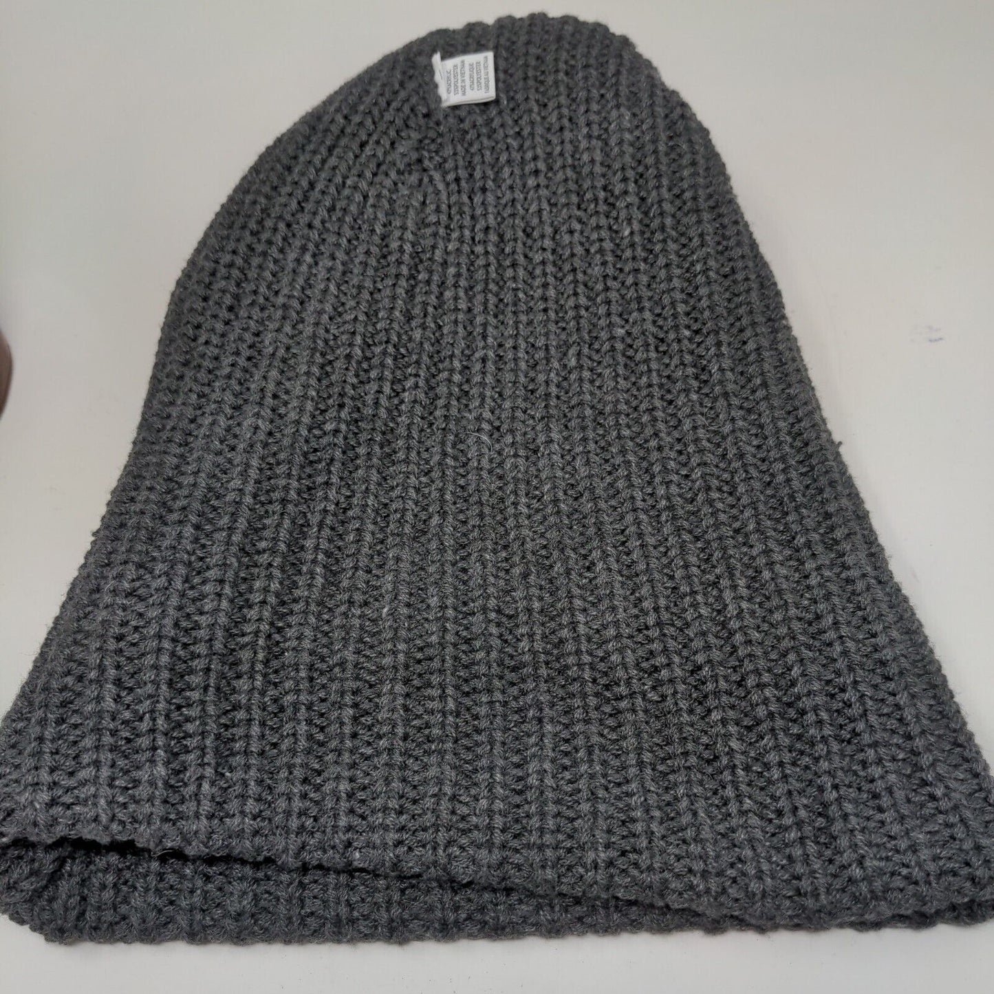 NVA Compassion First Hospital Men's Knit Beanie Hat Cap Gray Embroidered Logo