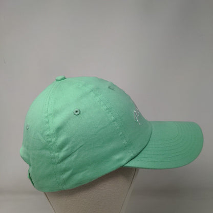 Palm Coast Strapback Hat Twill Cap Green One Size Adjustable Embroidered Cotton