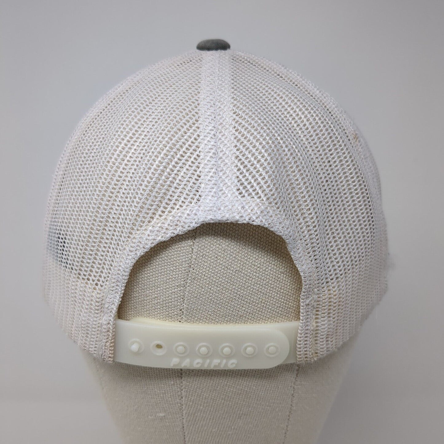Letter S Snapback Trucker Hat Gray OS Adjustable Mesh Back Pacific Headwear