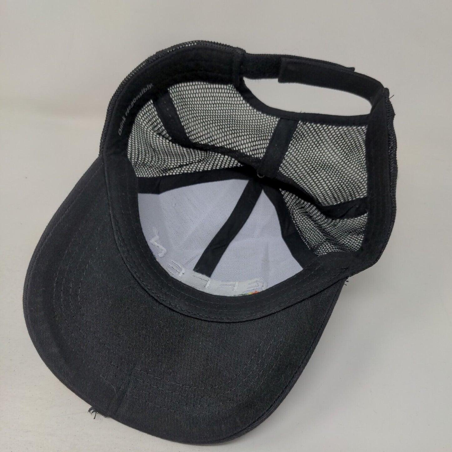Effen Vodka Strapback Trucker Hat Black One Size Drink Responsibly Mesh Back