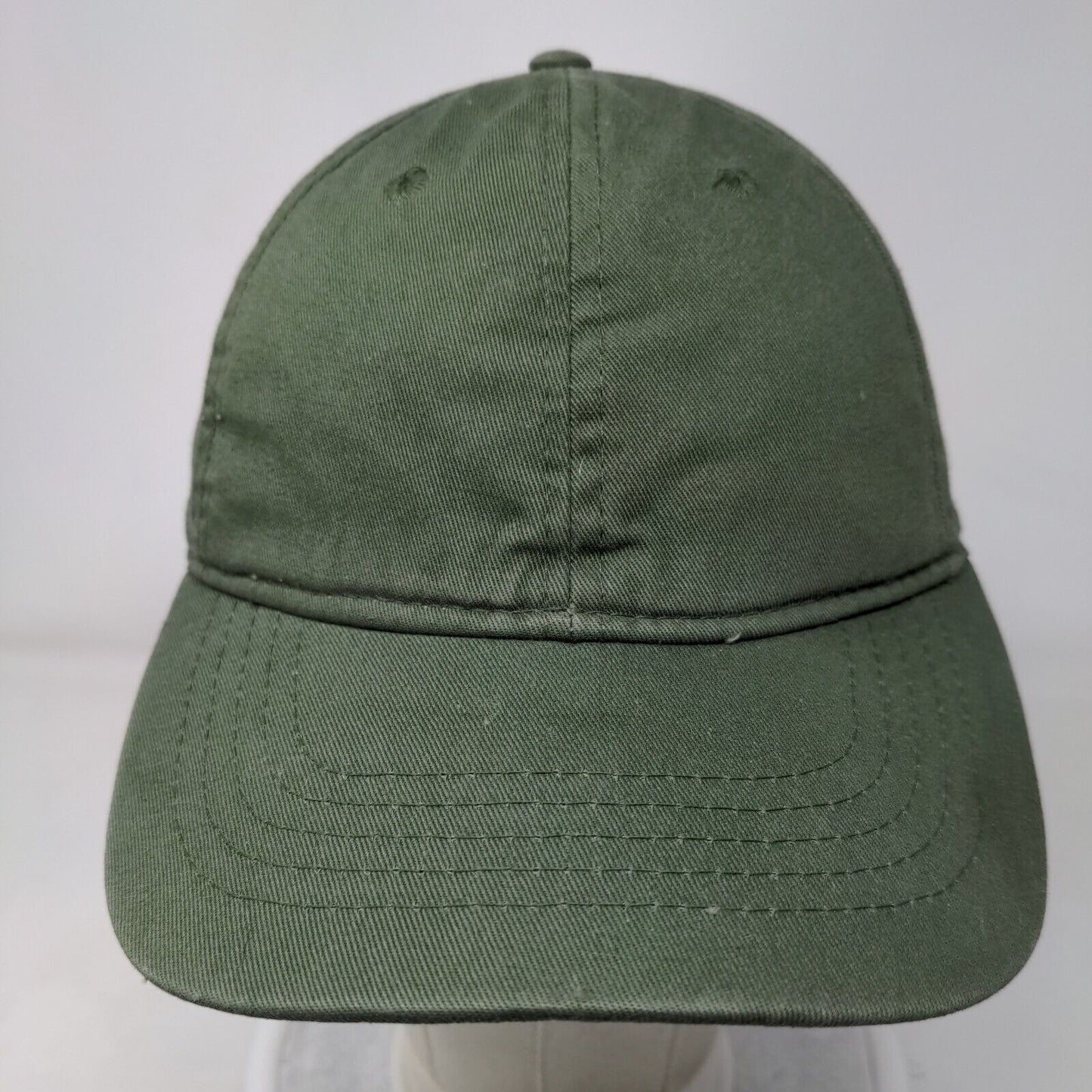 Unbranded Strapback Hat Green Sea Turtle OSFM Adjustable Solid Blank