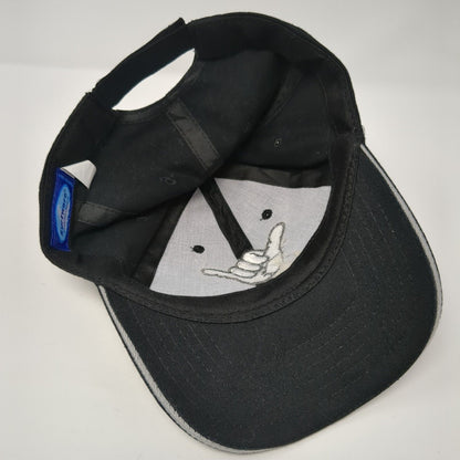 Hang Loose Maui Strapback Hat Black One Size Adjustable Embroidered