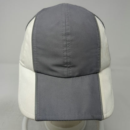 Athletic Works Baseball Cap Gray One Size Strapback Color Block Curved Brim Hat
