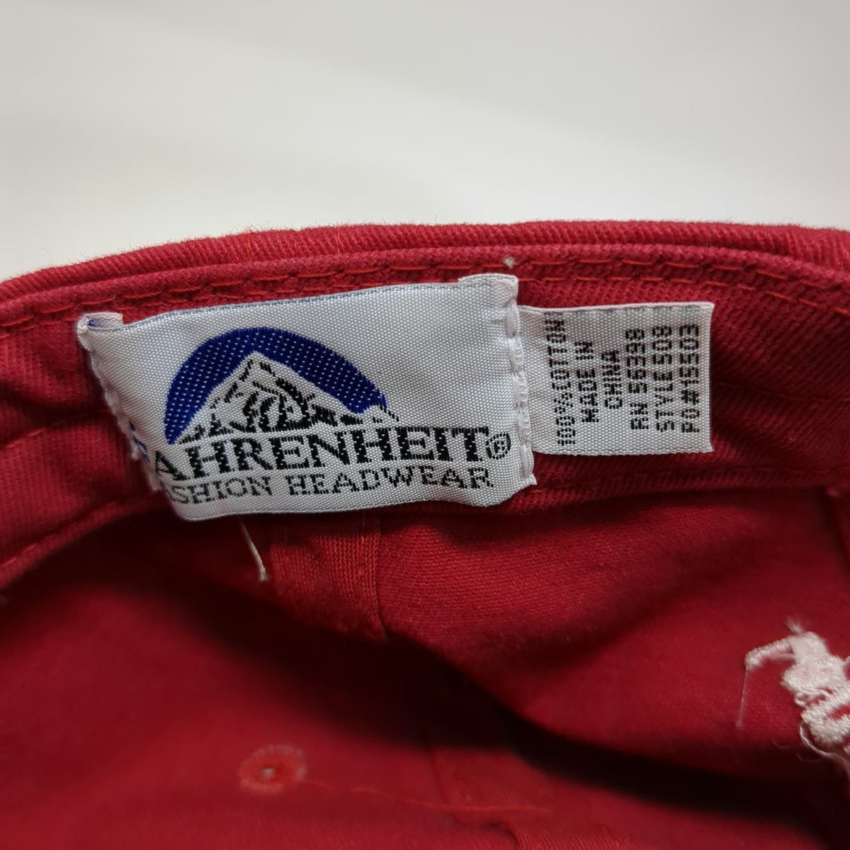 Fahrenheit Baseball Cap Red One Size Simplot Land and Livestock JS USA Flag Hat