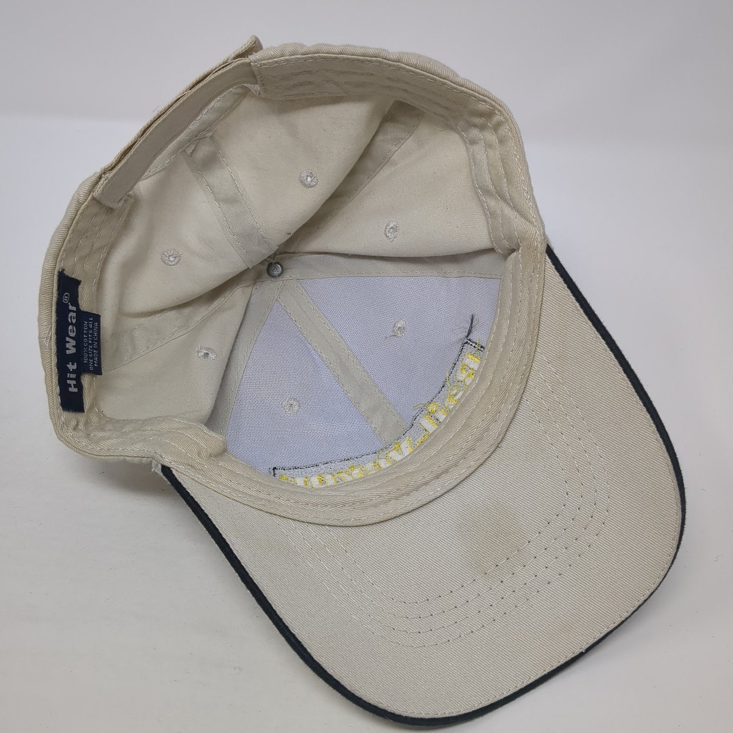Rail-Veyor Strapback Hat Beige One Size Adjustable Embroidered Hit Wear