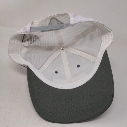 Columbia PFG Fish Flag Patch Snapback Mesh Back Trucker Hat Gray One Size