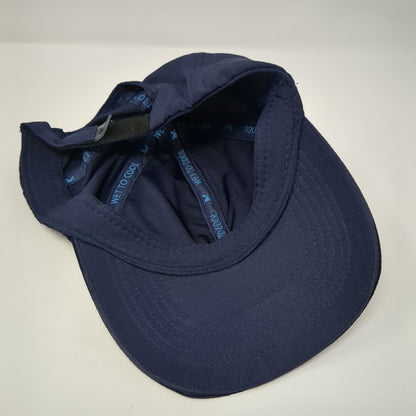 Mission Strapback Hat Blue One Size Adjustable Wet To Cool 6 Panel