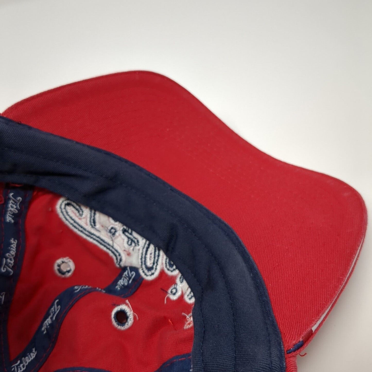 Titleist by New Era Slideback Hat Red One Size Adjustable Embroidered