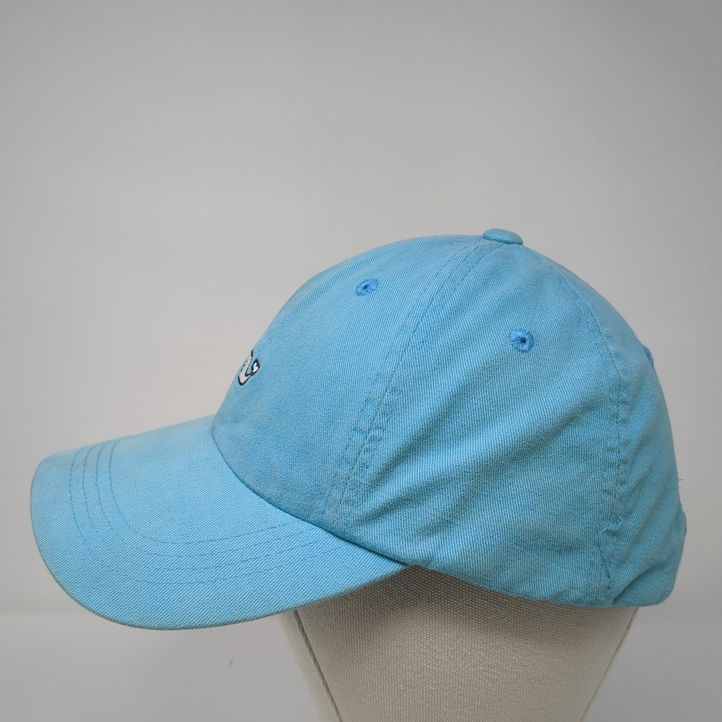 Whale Logo Slideback Hat Blue One Size Solid Adjustable Vineyard Vines