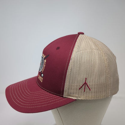Richardson Trucker Hat Red OSFM Mesh Snapback Sandy McLeod Memorial Golf Idaho