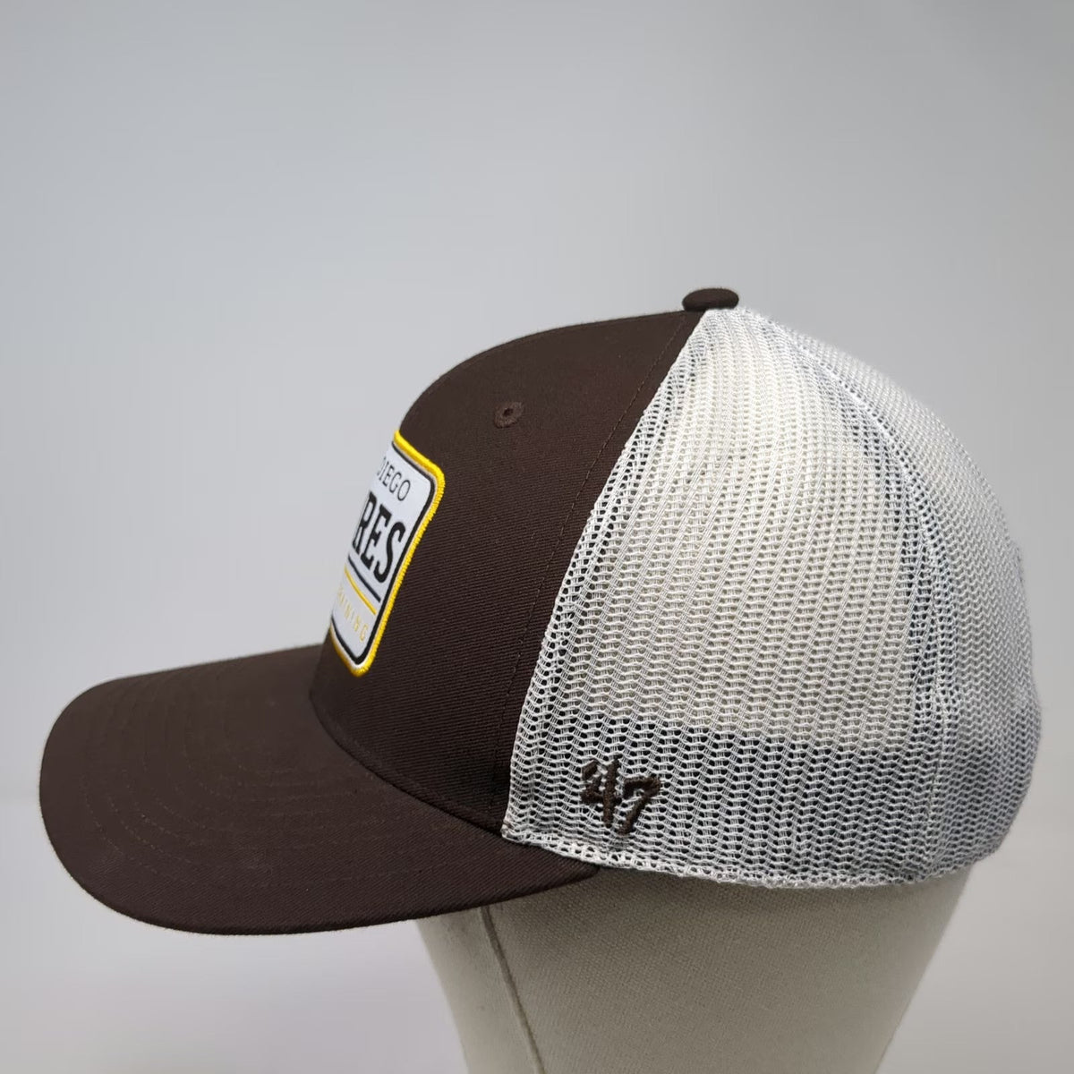 47 Brand San Diego Padres MLB Trucker Hat Brown One Size Spring Training Mesh