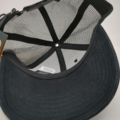 The North Face Trucker Hat Black One Size Idaho KRC Logo Mesh Snapback Cotton
